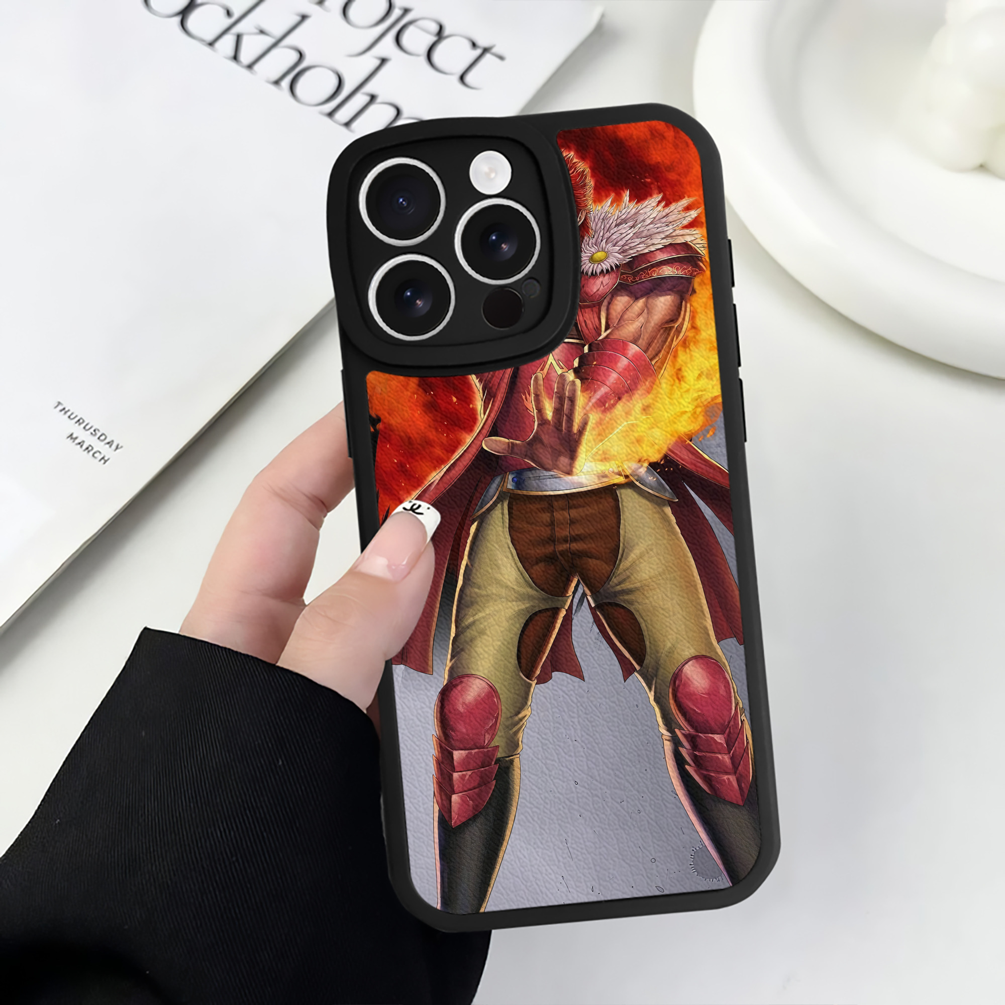 （画像用） 北斗の拳 Fist of the North Star 【iPhone 16シリーズ対応】シリコンスマホケース（レザー調） 材質：シリコン